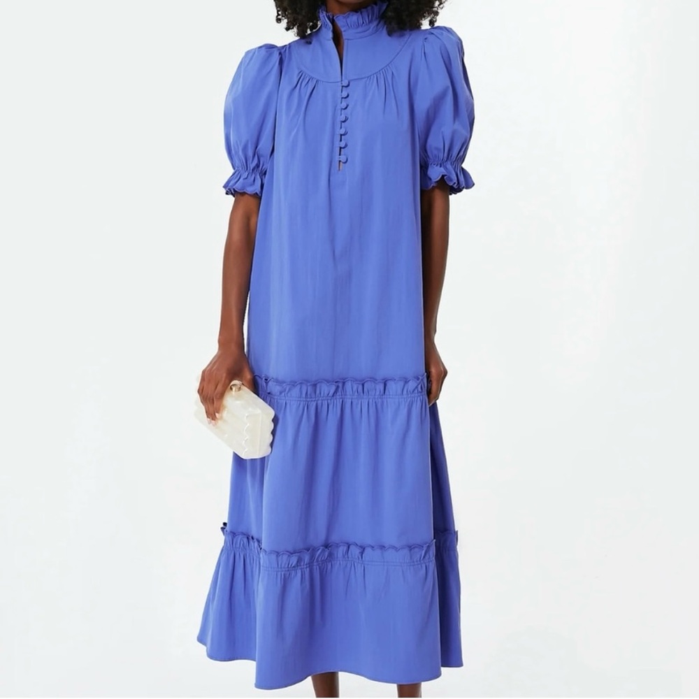 Tuckernuck Pomander Place-azure blue maxi dress